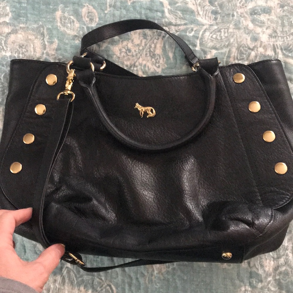 Emma Fox black leather handbag - Picture 4 of 7